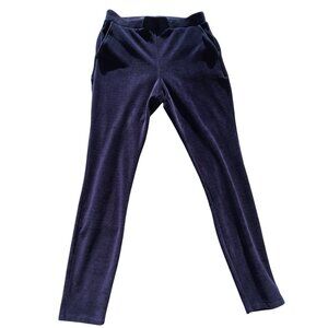 Lands' End Sport Knit High Rise Navy Corduroy Leggings